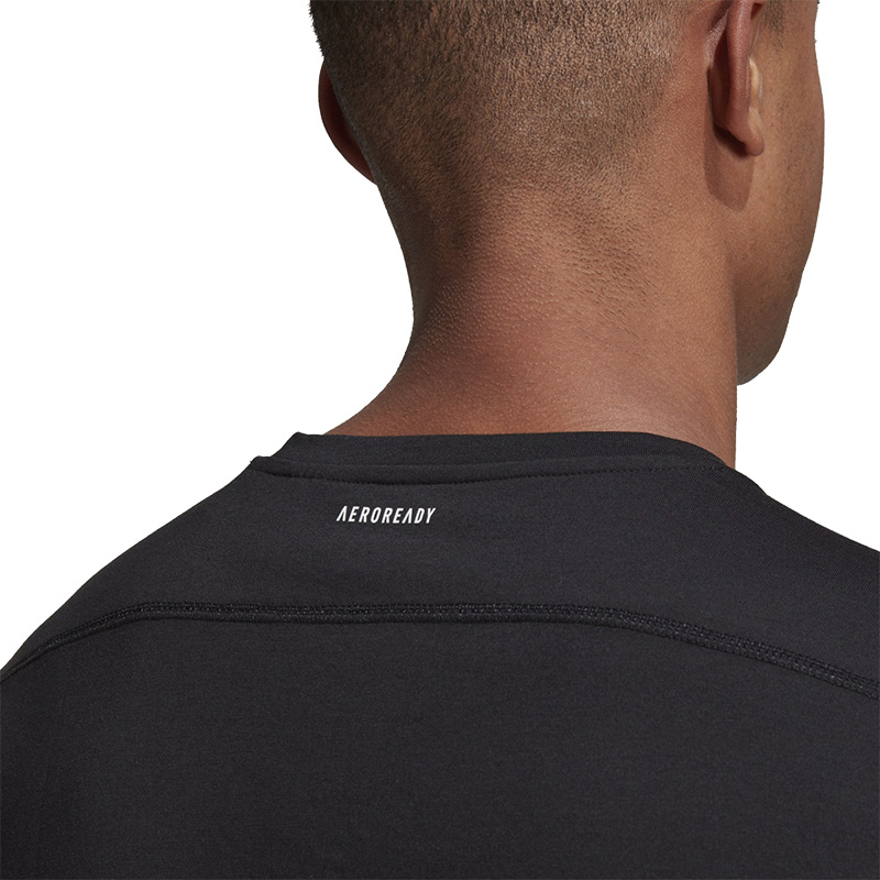 Adidas Run Logo Graphic T-Shirt Siyah