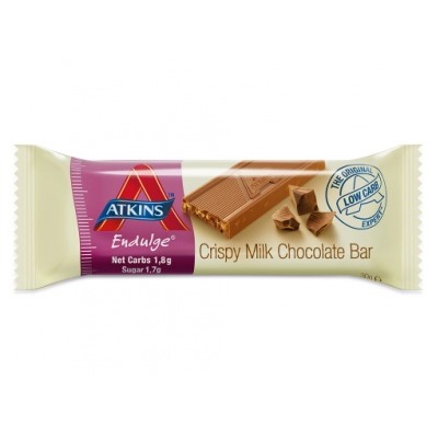 Atkins Endulge Crispy Milk Chocolate Bar 30 Gr