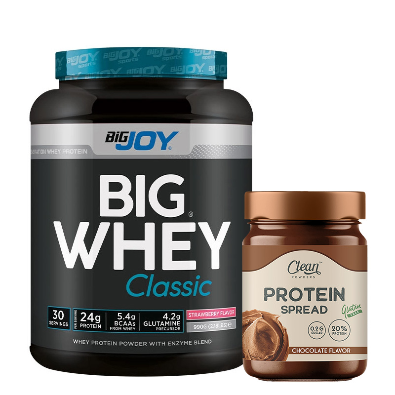 Big Joy Whey Protein 915 Gr + Clean Powders Protein Spread Çikolata Kombinasyonu