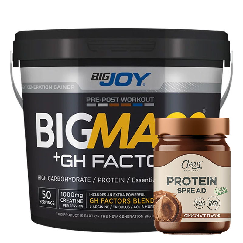 Big Joy Big Mass + GH Factors 5000 Gr + Clean Powders Protein Spread Çikolata Kombinasyonu