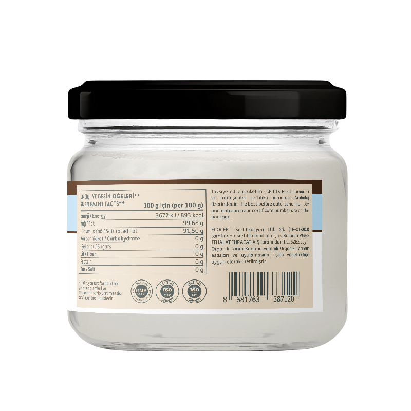 Clean Powders Coconut Oil Organic (Hindistan Cevizi Yağı) 150 mL