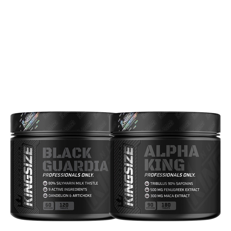 Kingsize Nutrition Alpha King 180 Tablet + Black Guardian 120 Tablet Kombinasyonu