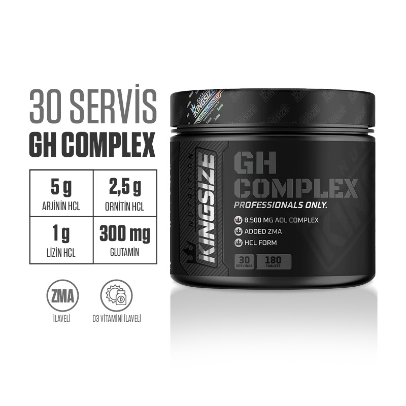 Kingsize Nutrition GH Complex 180 Tablet | Supplementler