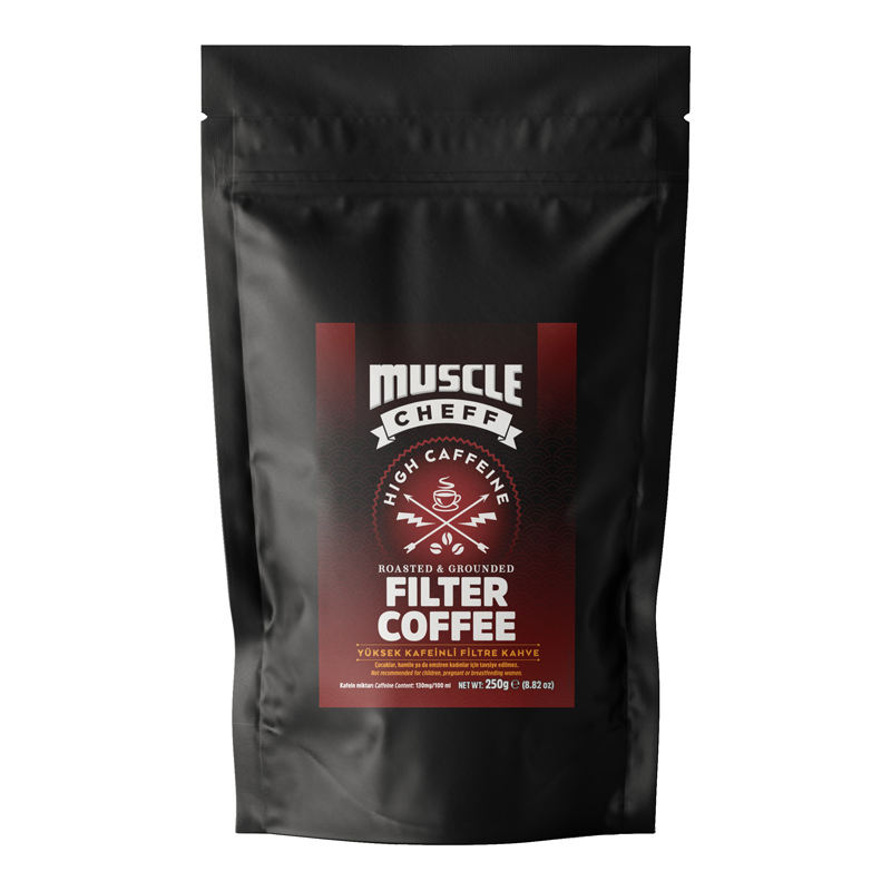 Muscle Cheff High Caffeine Filter Coffee 250  Gr
