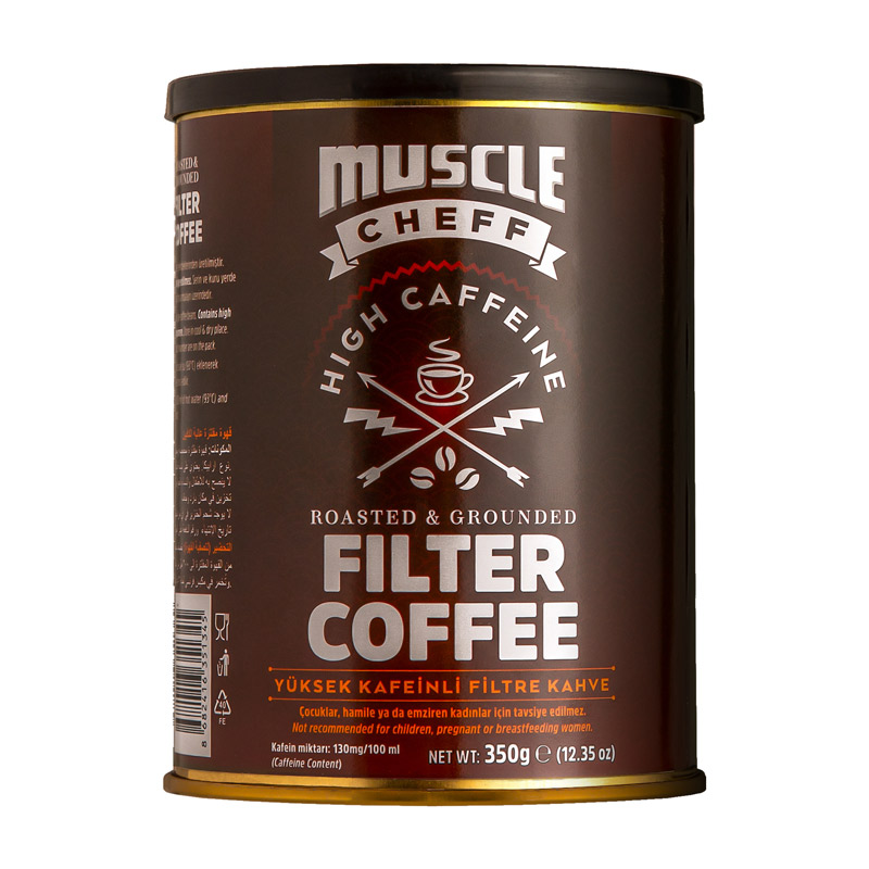 Muscle Cheff High Caffeine Filter Coffee Metal Kutu 350 Gr 