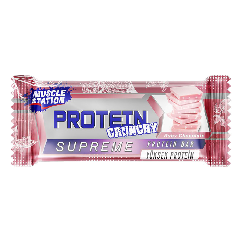 Muscle Station Supreme Crunchy Protein Bar 40 Gr