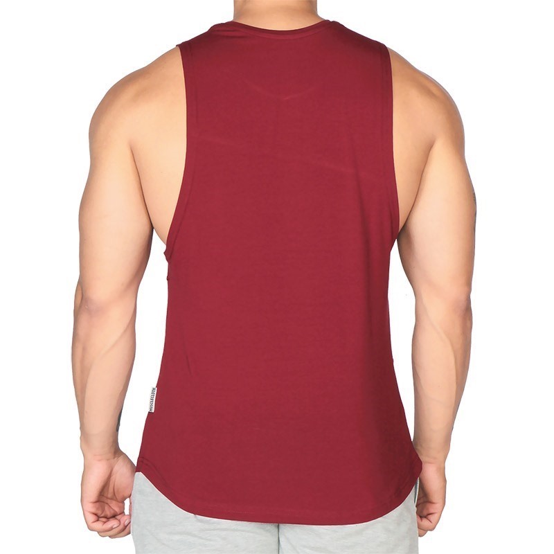 MuscleCloth Elite Kolsuz T-Shirt Bordo