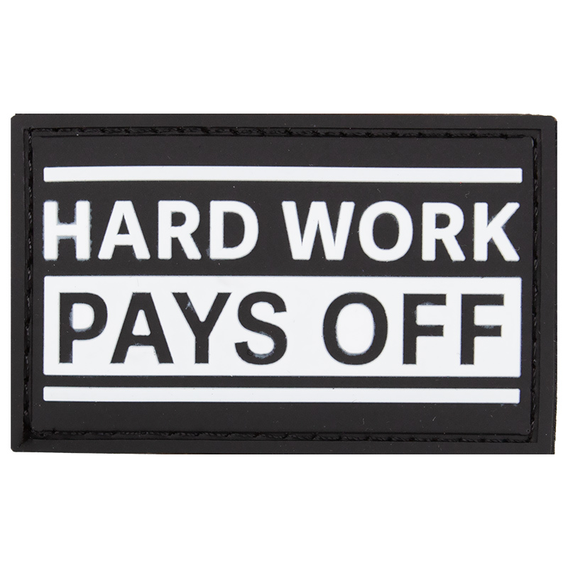 MuscleCloth Hard Work Pays Off Patch 8x5 Cm