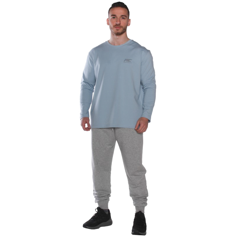 MuscleCloth MC-X Uzun Kollu Sweatshirt Açık Mavi