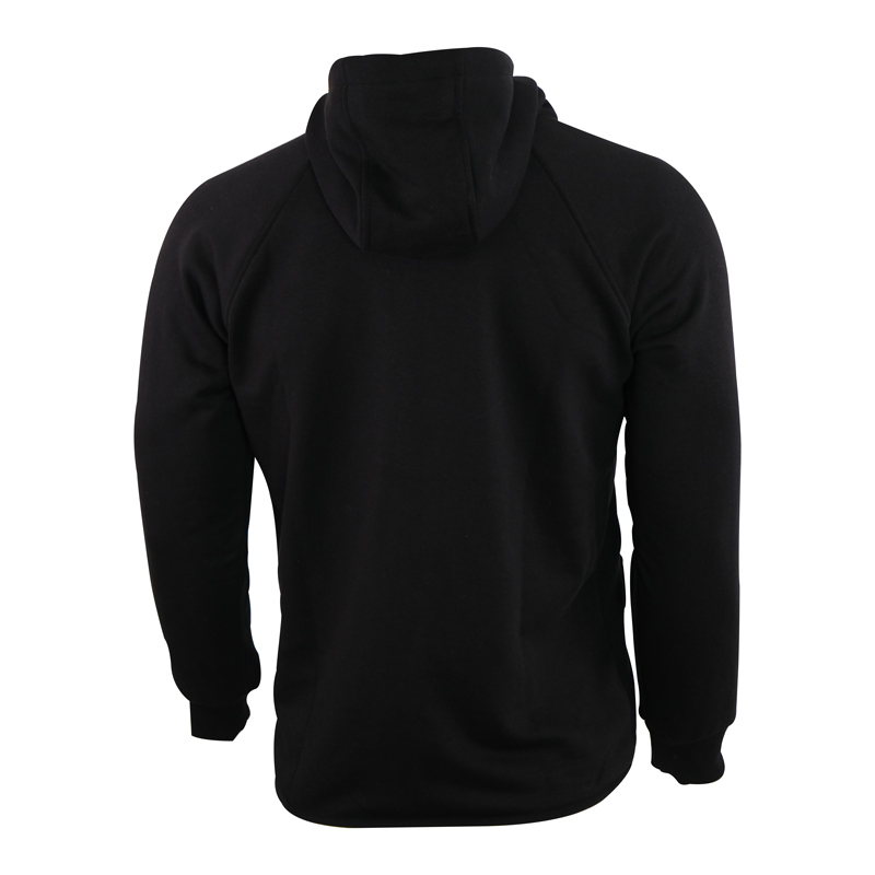 MuscleCloth Pro Kapüşonlu Fermuarlı Sweatshirt Siyah