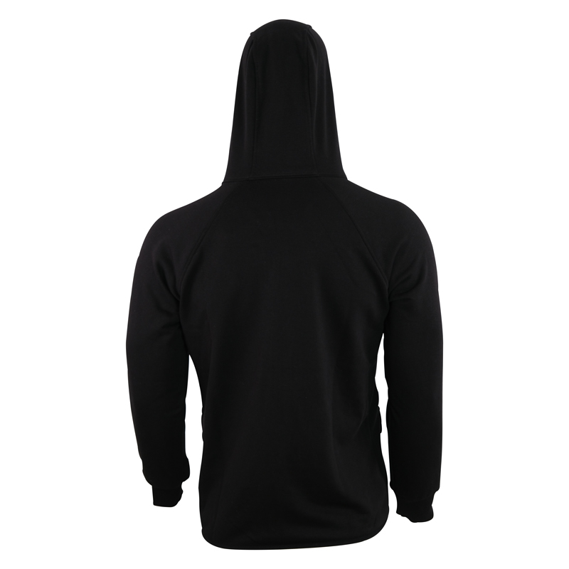MuscleCloth Pro Kapüşonlu Fermuarlı Sweatshirt Siyah
