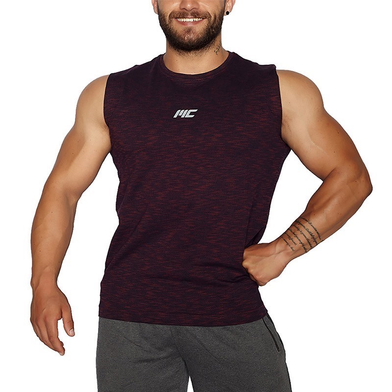 MuscleCloth Pro Kolsuz T-Shirt Bordo
