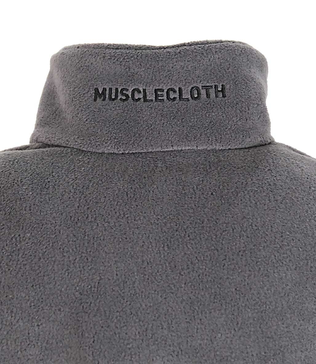 MuscleCloth Pro Softshell Mont + Tam Fermuarlı Erkek Polar Antrasit