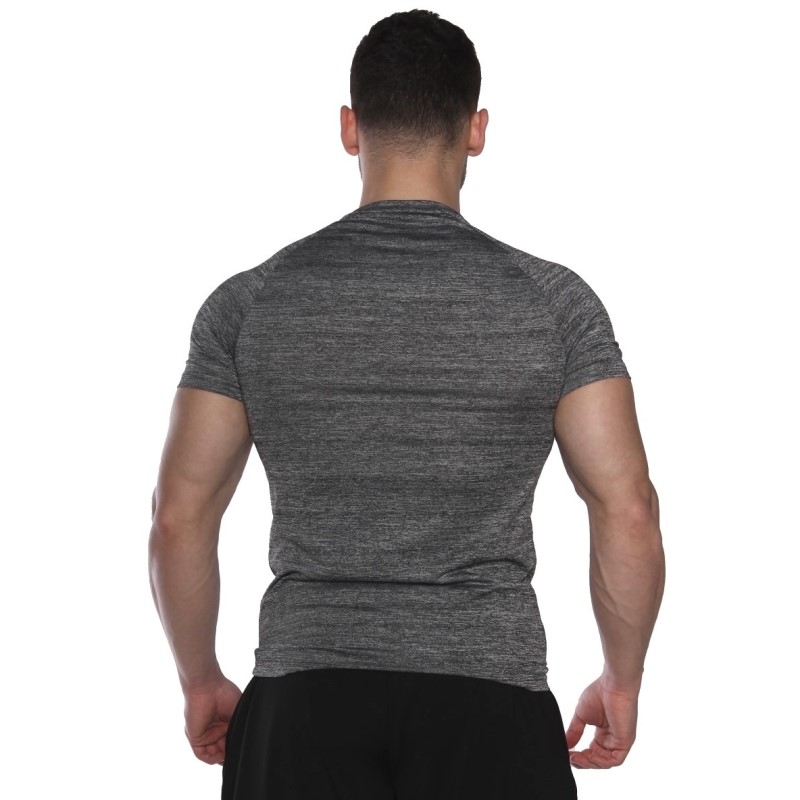 MuscleCloth Pro Stretch Kısa Kollu T-Shirt Füme