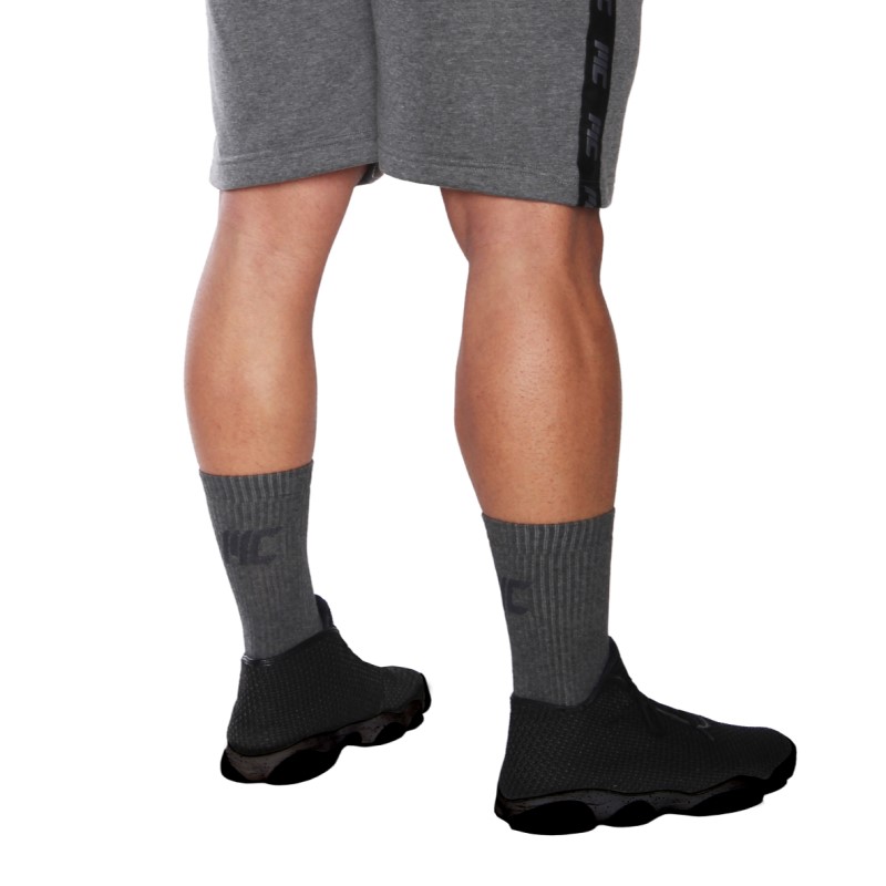 MuscleCloth Stay Fresh Uzun Çorap 3'Lü Paket Gri 