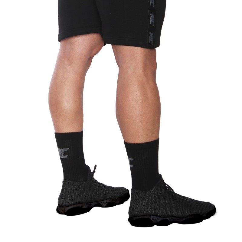 MuscleCloth Stay Fresh Uzun Çorap 3'Lü Paket Siyah
