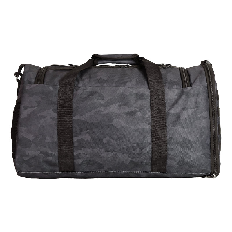 MuscleCloth Tactical Duffel Bag Silindir Çanta Siyah Kamuflaj