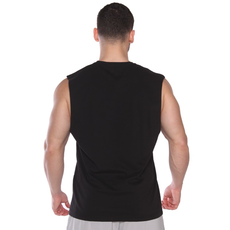 MuscleCloth Training Club Drop Arm Kolsuz T-Shirt Siyah