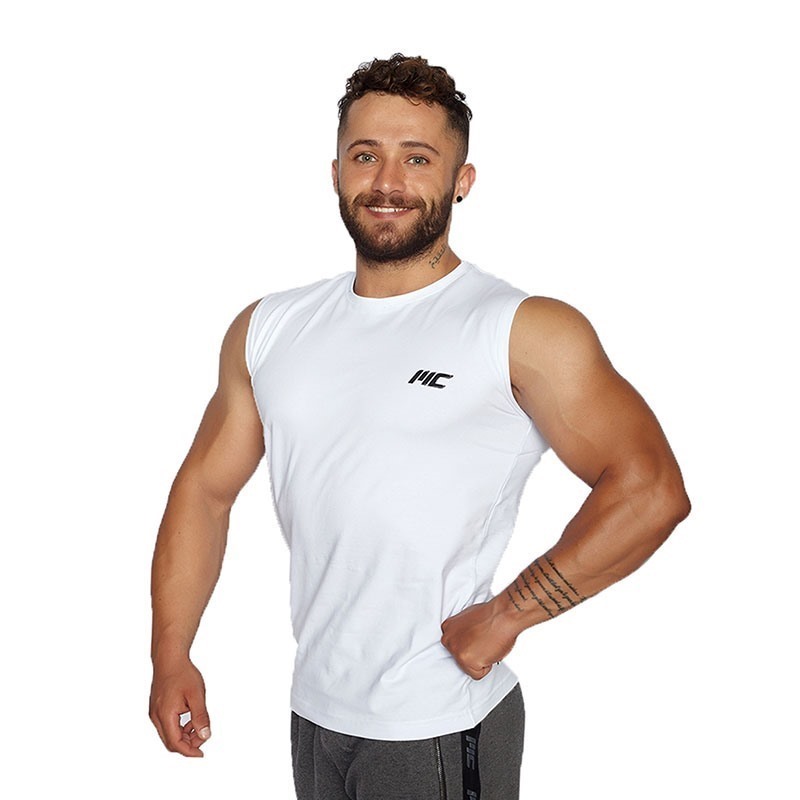 MuscleCloth Training Kolsuz T-Shirt Beyaz