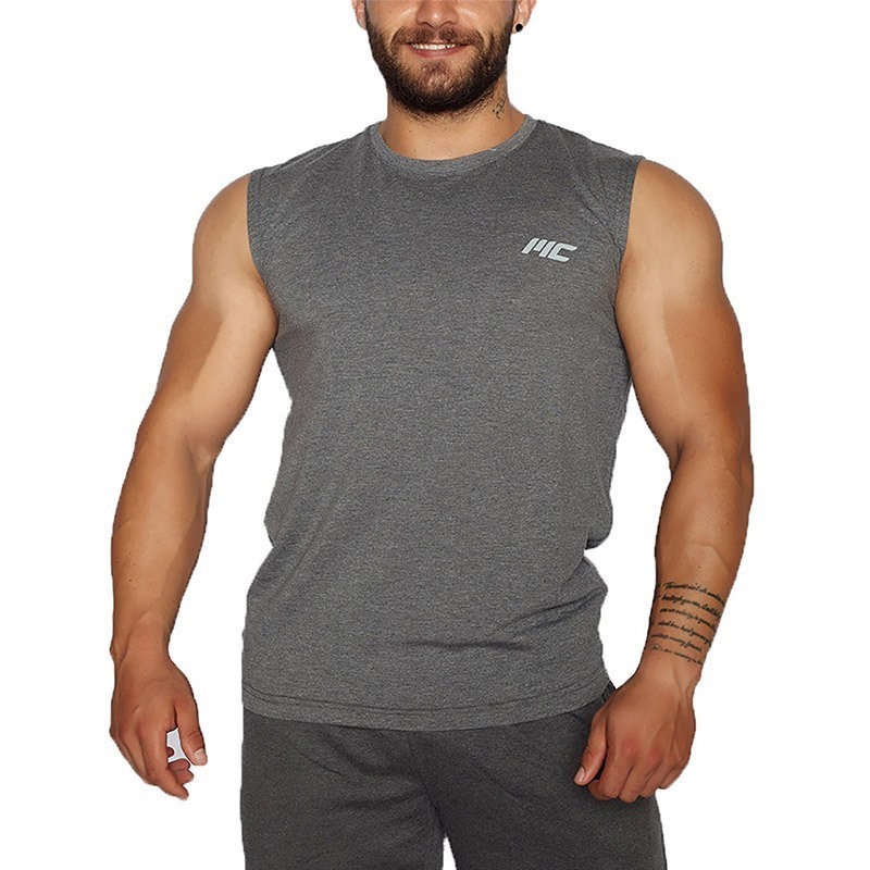 MuscleCloth Training Kolsuz T-Shirt Gri
