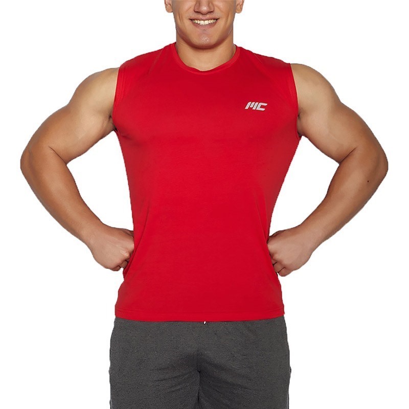 MuscleCloth Training Kolsuz T-Shirt Kırmızı