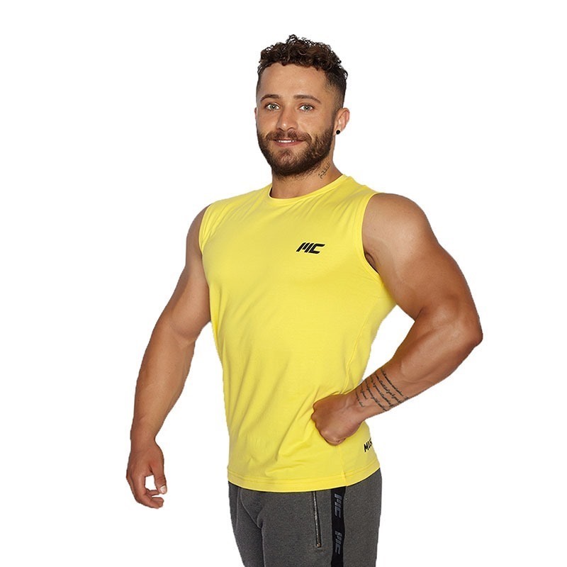 MuscleCloth Training Kolsuz T-Shirt Sarı