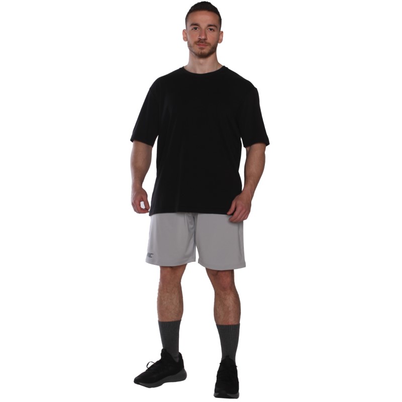 MuscleCloth Washed Oversize T-Shirt Siyah