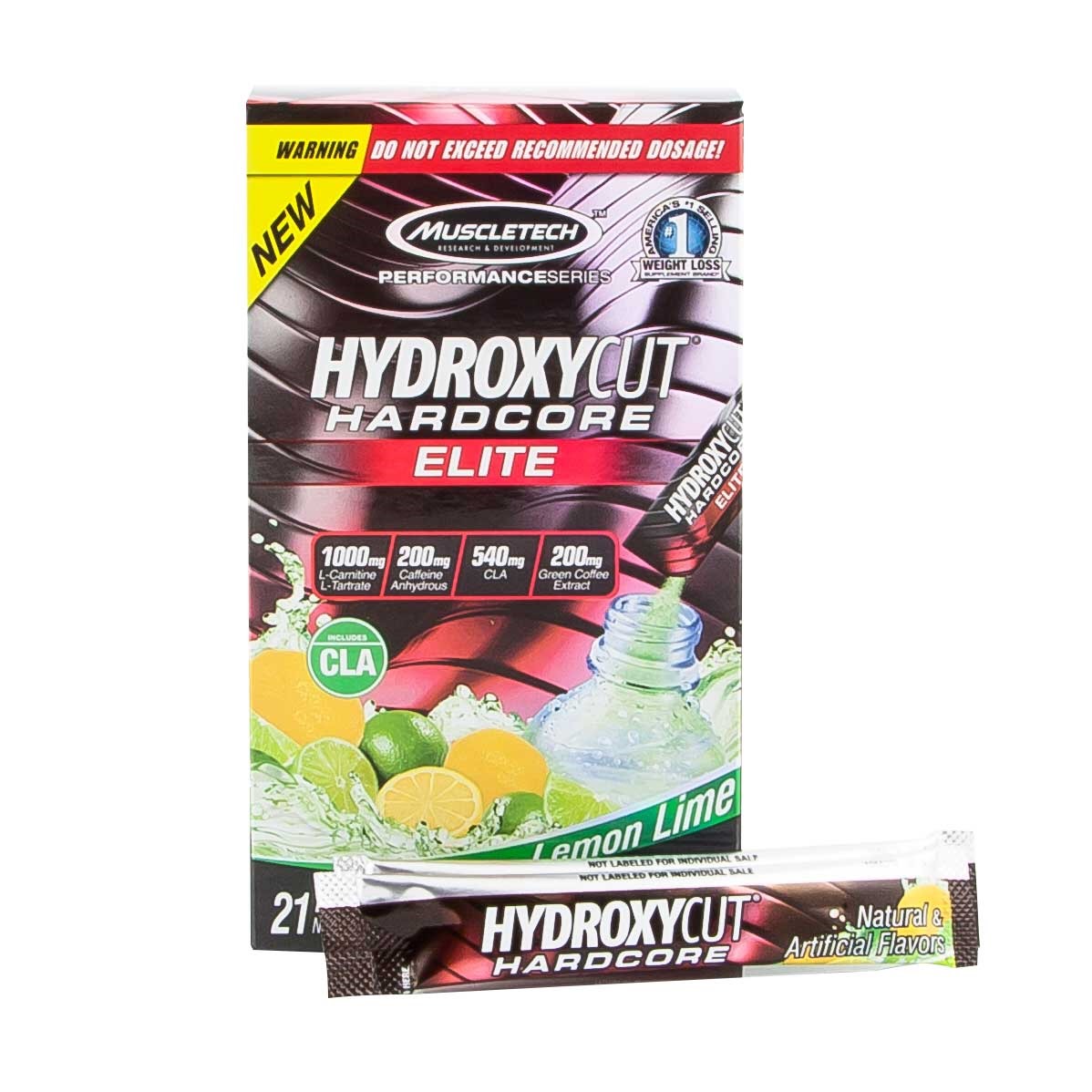 Muscletech Hydroxycut Hardcore Elite 21 Drink Packets