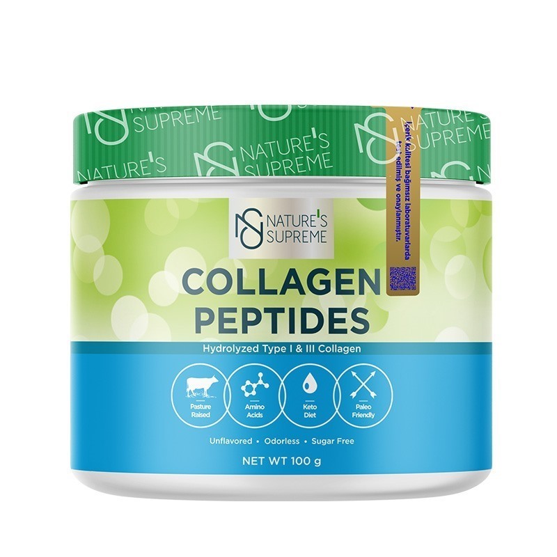 Nature's Supreme Collagen Peptides Powder 100 Gr Aromasız