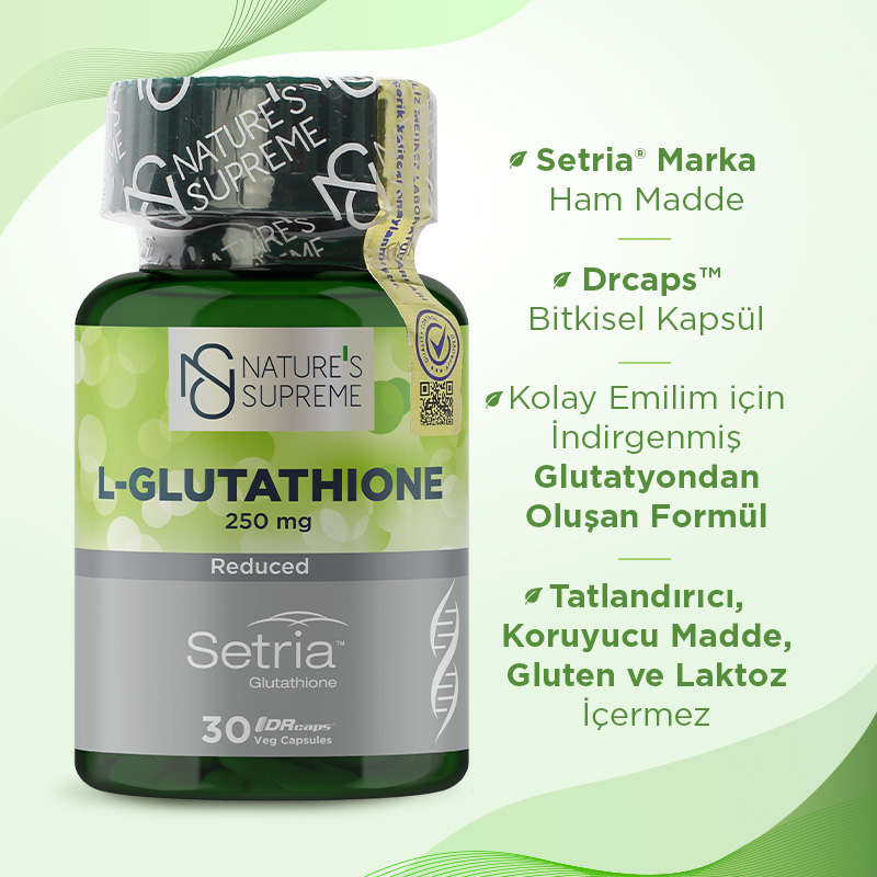 Nature's Supreme L-Glutathione 250 Mg 30 Kapsül
