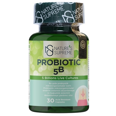 Nature\'s Supreme Probiotic 5B 30 Kapsül