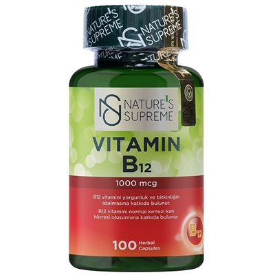 Nature's Supreme Vitamin B12 1000 Mcg Kapsül