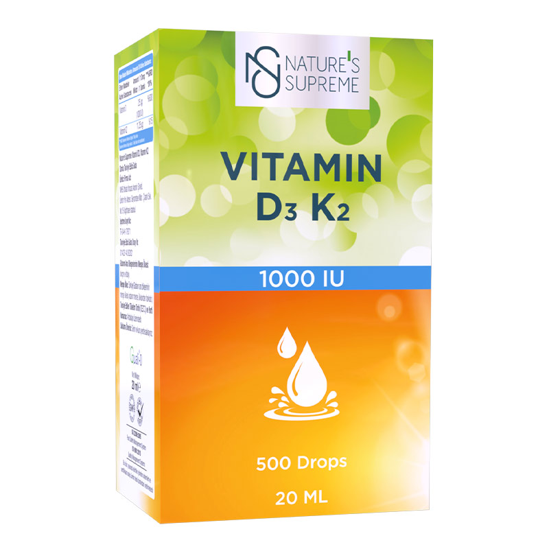 Nature's Supreme Vitamin D3 + K2 20 mL Damla
