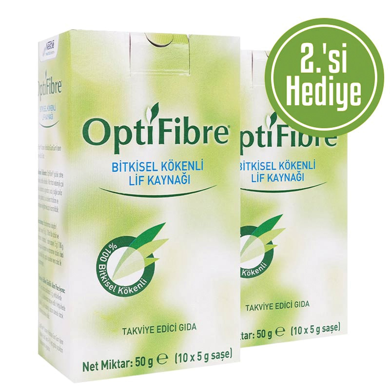 Nestle OptiFibre Bitkisel Lif Kaynağı 5 Gr x 10 Saşe 2 Adet