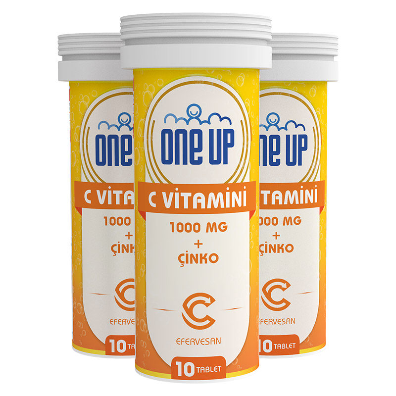 One Up  C Vitamini + Çinko 10 Efervesan Tablet 6'lı Kutu