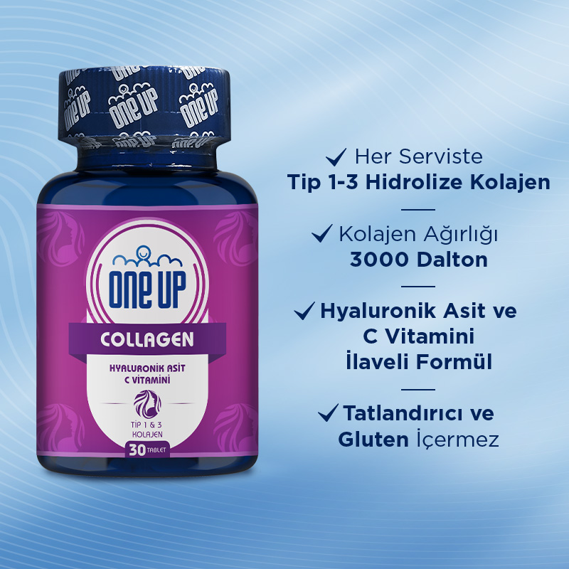 One Up Collagen Hyaluronic Acid 30 Tablet