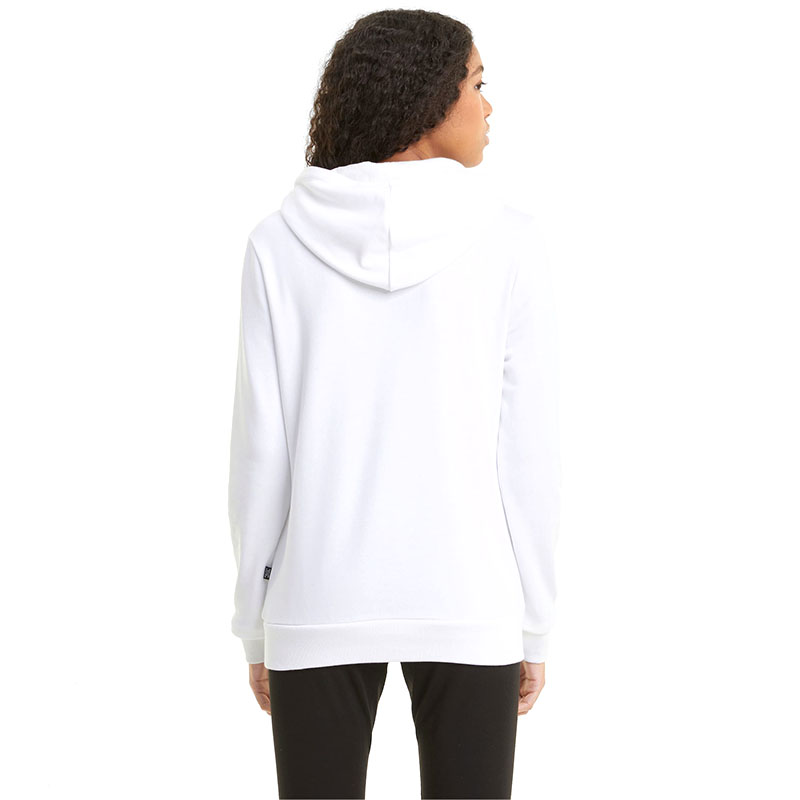 Puma Essentials Logo Kadın Kapüşonlu Sweatshirt Beyaz