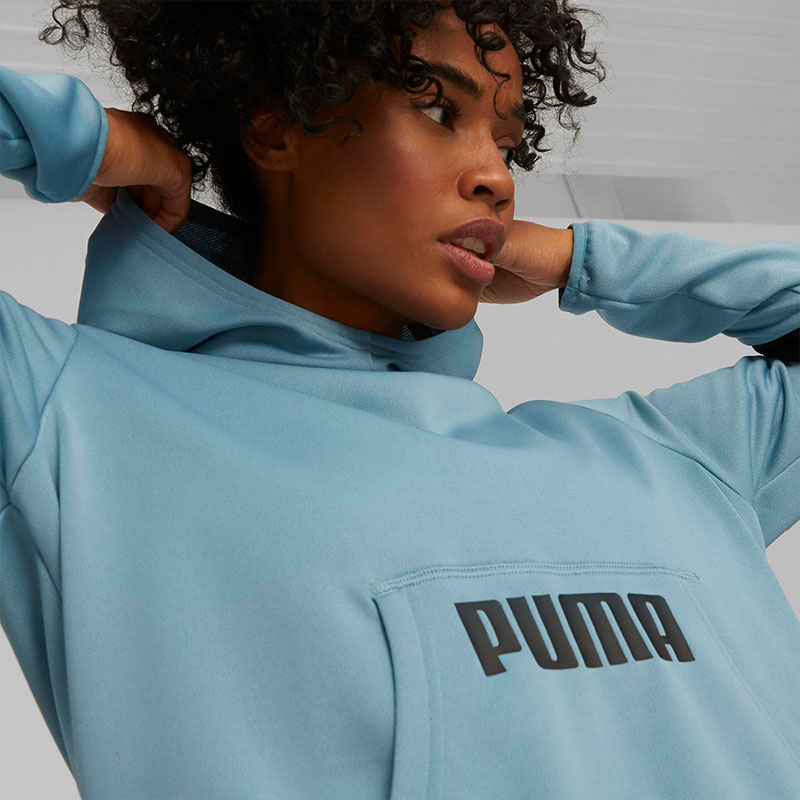 Puma Train All Day Kadın Kapüşonlu Sweatshirt Mavi