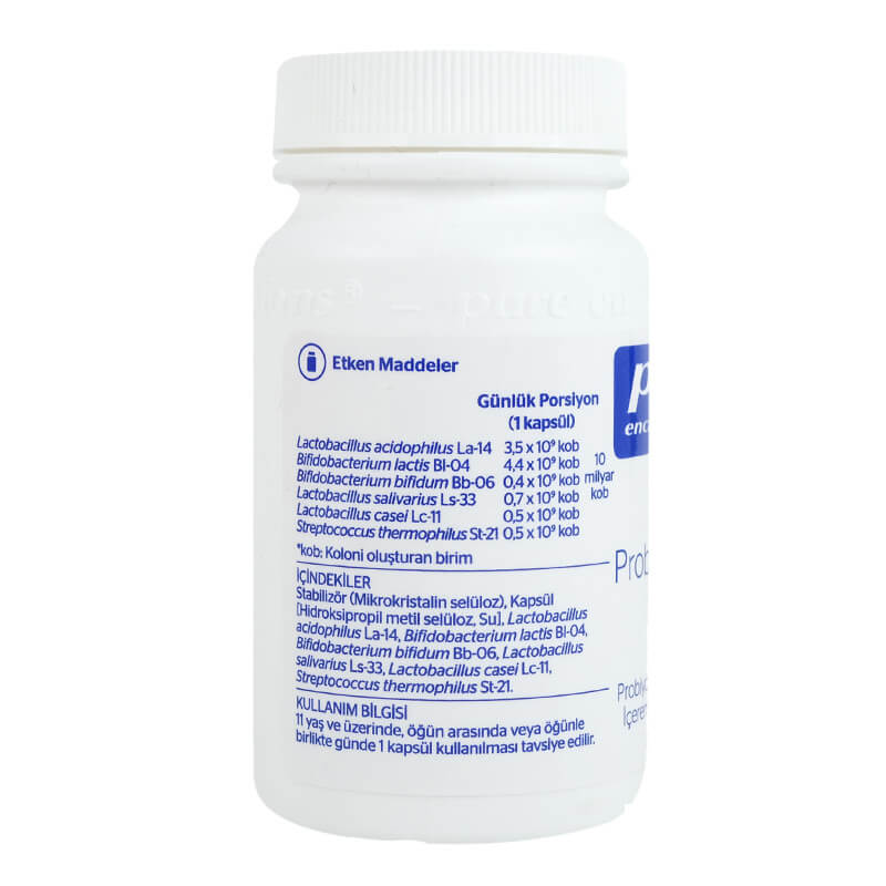  Pure Encapsulations Daily Probiotic Blend 30 Kapsül