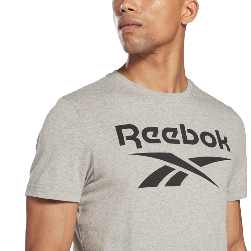 Reebok Rl Big Logo Kısa Kollu T-Shirt Gri