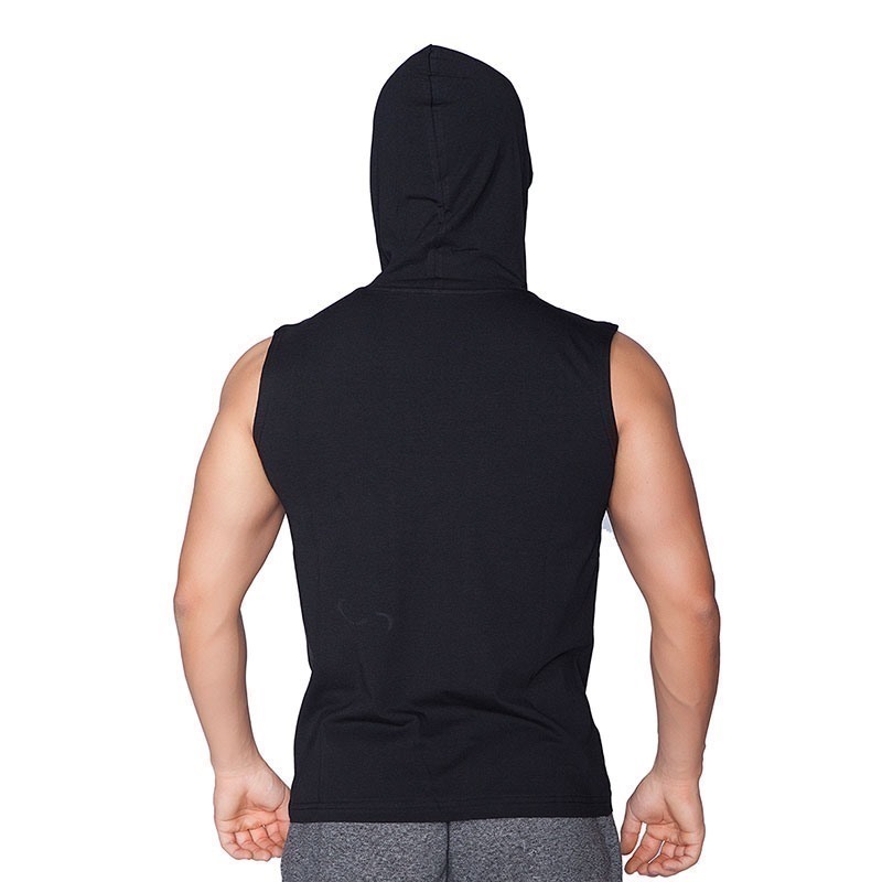 Supplementler.com Beast Mode Hlk Kapüşonlu Kolsuz T-Shirt Siyah