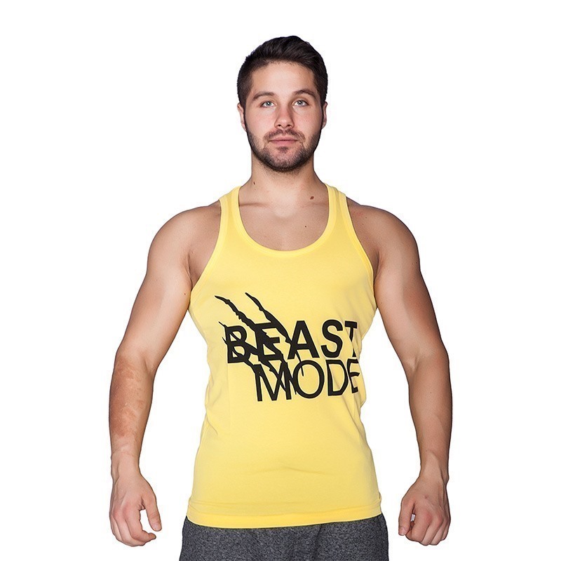 Supplementler.com Beast Mode Tank Top Sarı Siyah