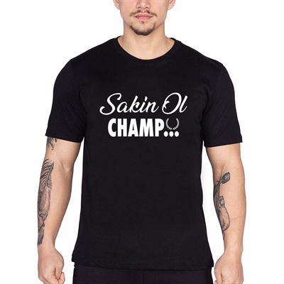 Supplementler Sakin Ol Champ T-Shirt Siyah