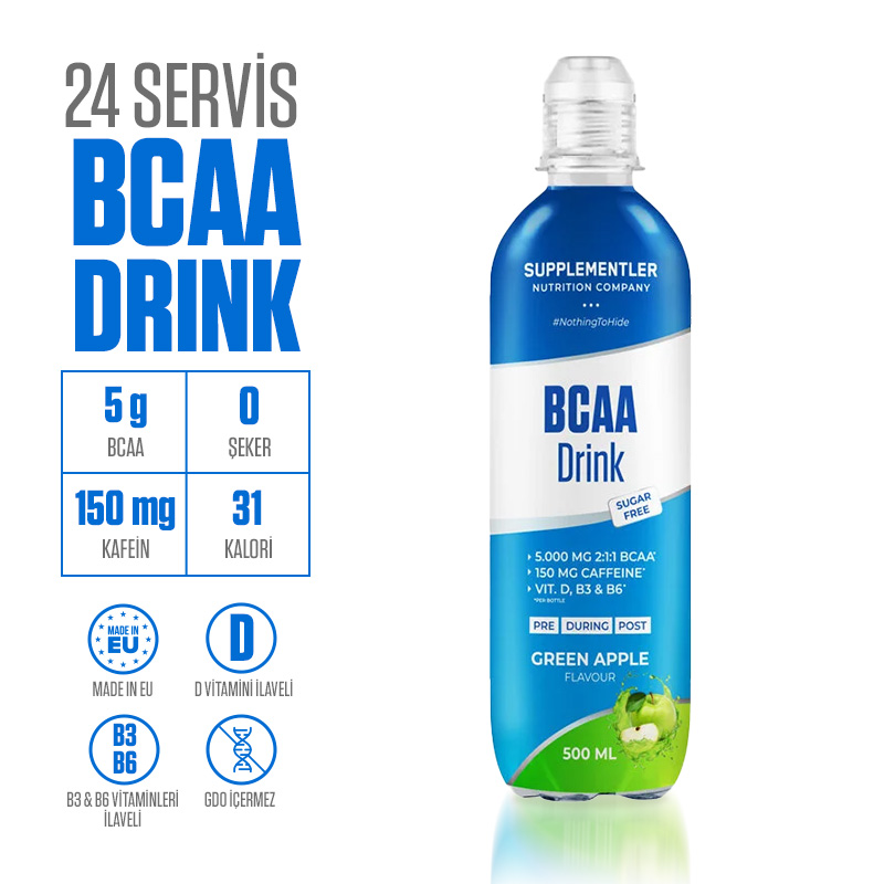 Supplementler.com BCAA Drink 500 mL 24 Adet