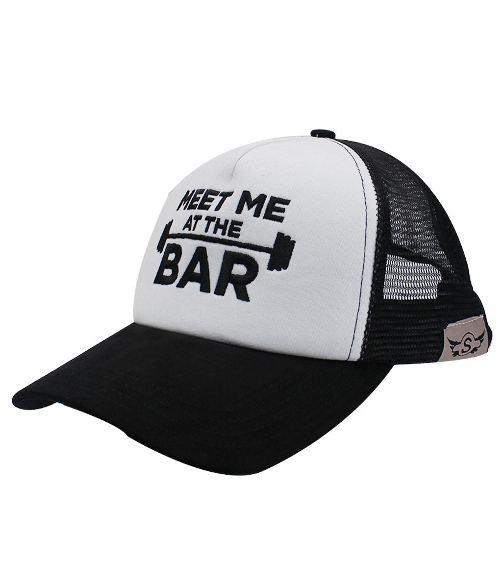Supplementler.com Meet Me At The Bar Fileli Şapka Siyah