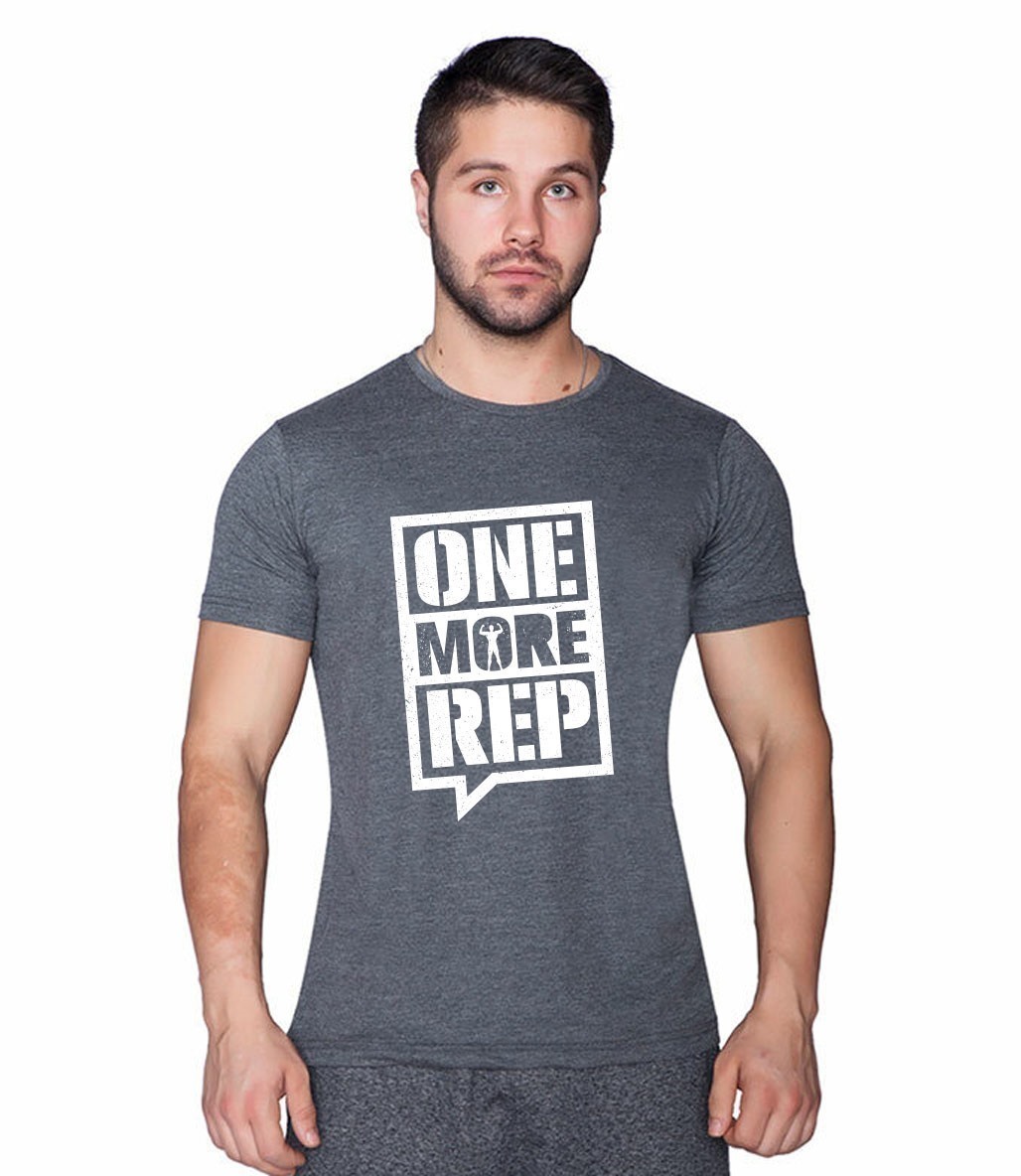 Supplementler.com One More Rep T-Shirt Gri