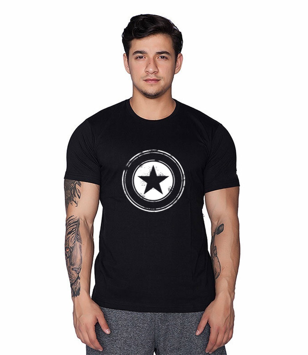 Supplementler.com Star T-Shirt Siyah
