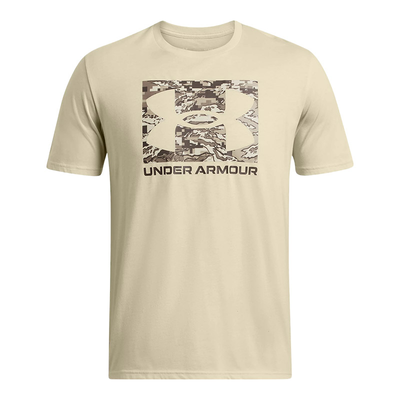 Under Armour Abc Camo Boxed Logo Ss Kısa Kollu T-Shirt Bej