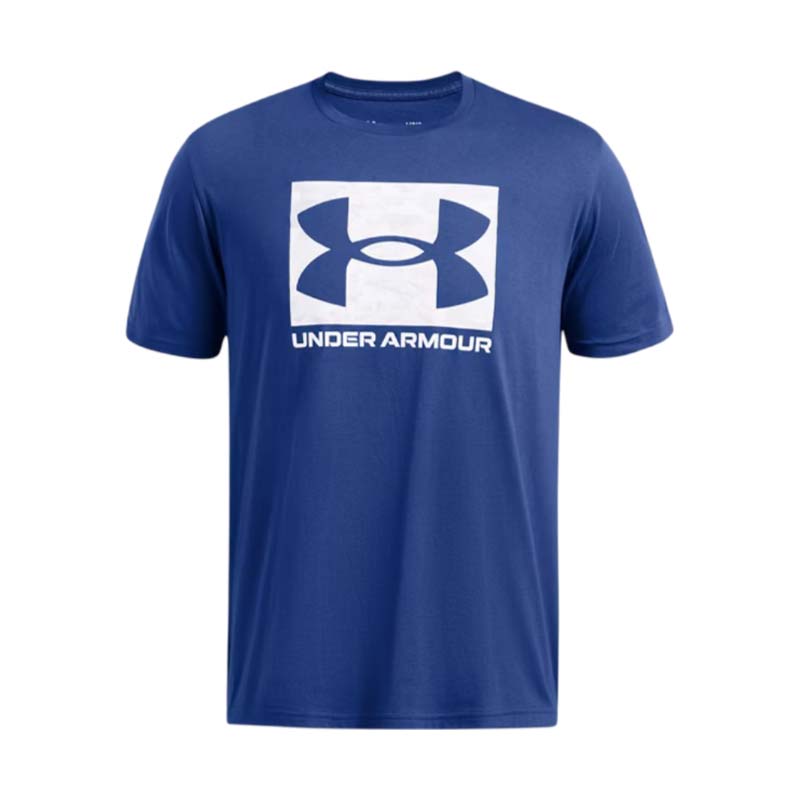 Under Armour Abc Camo Boxed Logo Ss Kısa Kollu T-Shirt Mavi