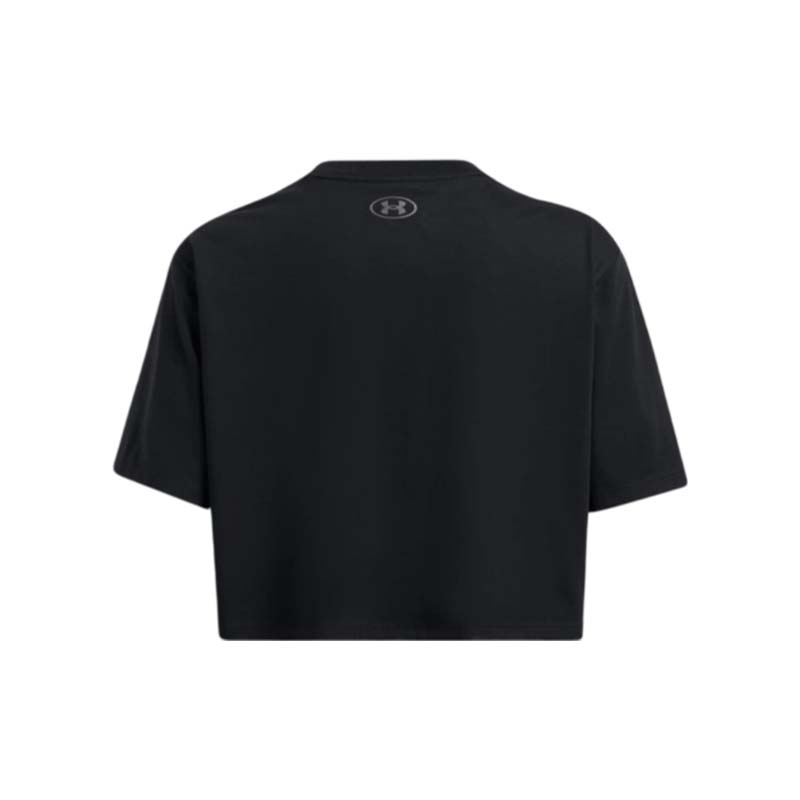 Under Armour Boxy Crop Branded Kadın Kısa Kollu T-Shirt Siyah
